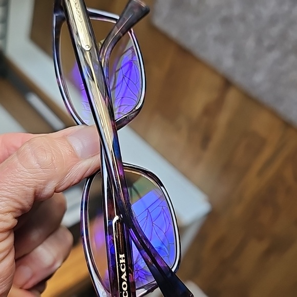 Coach Purple Eyeglasses with Case - Picture 9 of 10